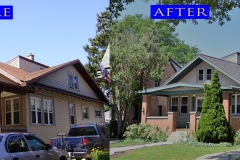 Metal Shingle Roof_ 2779 N. Carlton Pl._ Milwaukee WI_ before after