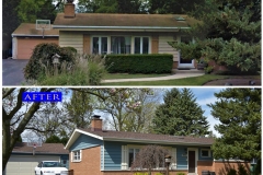 Siding_ 500 Edens Ln._ Northfield before after